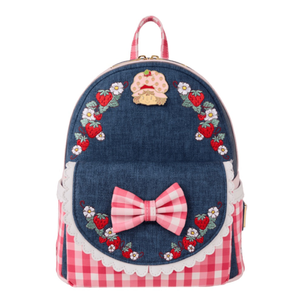 Strawberry Shortcake – Faux Denim Mini Backpack