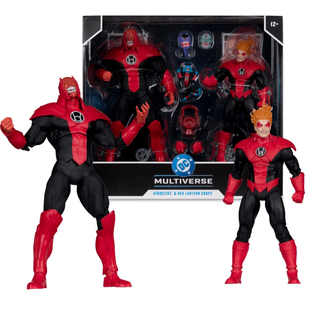 DC Multiverse – Atrocitos And Red Lantern Corps 7″ Action Figure with Megafig 2-Pack