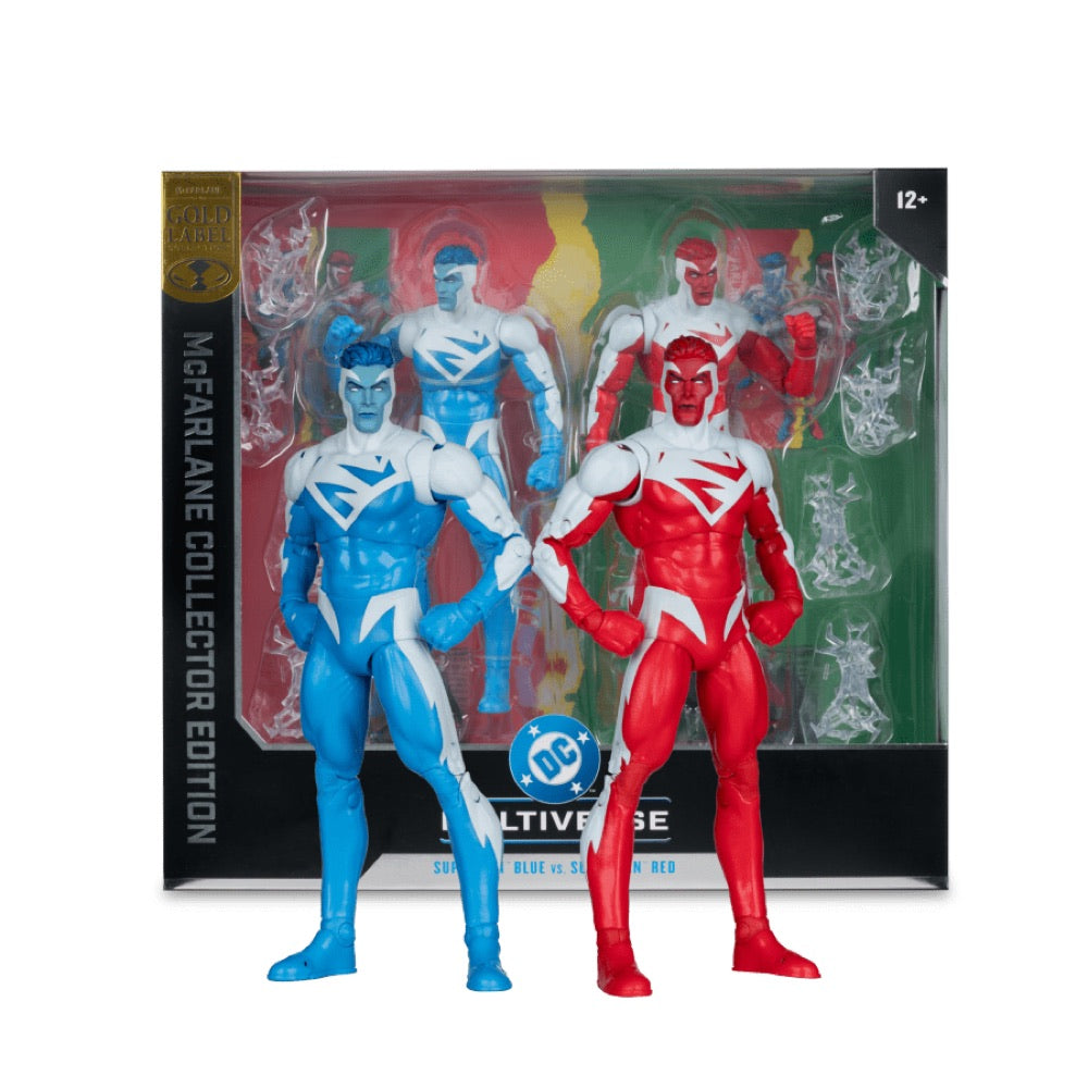 DC Multiverse – Superman Red Vs Superman Blue (Gold Label) Collector Edition 2-Pack