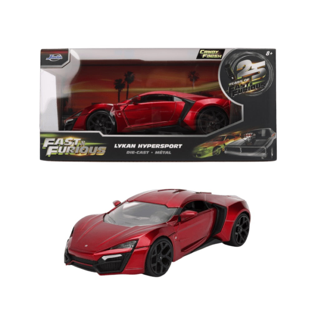 Fast & Furious – 1:24 Lykan Hypersport (Candy Finish) Diecast Vehicle