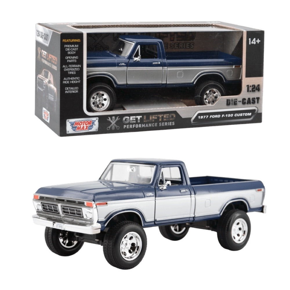 Get Lifted – 1:24 1977 Ford F-150 Custom Diecast Vehicle