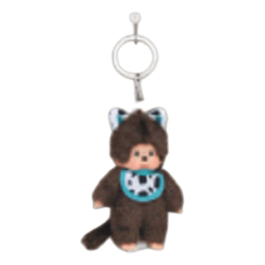 Monchhichi – Cat (Blue) Plush Keychain