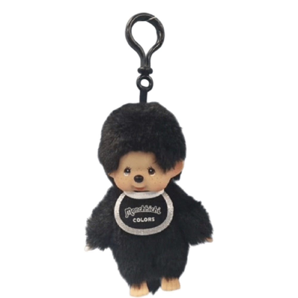 Monchhichi – Colors Beanie (Black) Plush Keychain