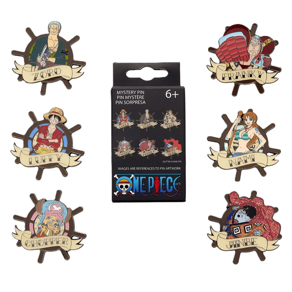 One Piece – Tattoo Style Mystery Pin Blind Box Assortment (Display of 12)
