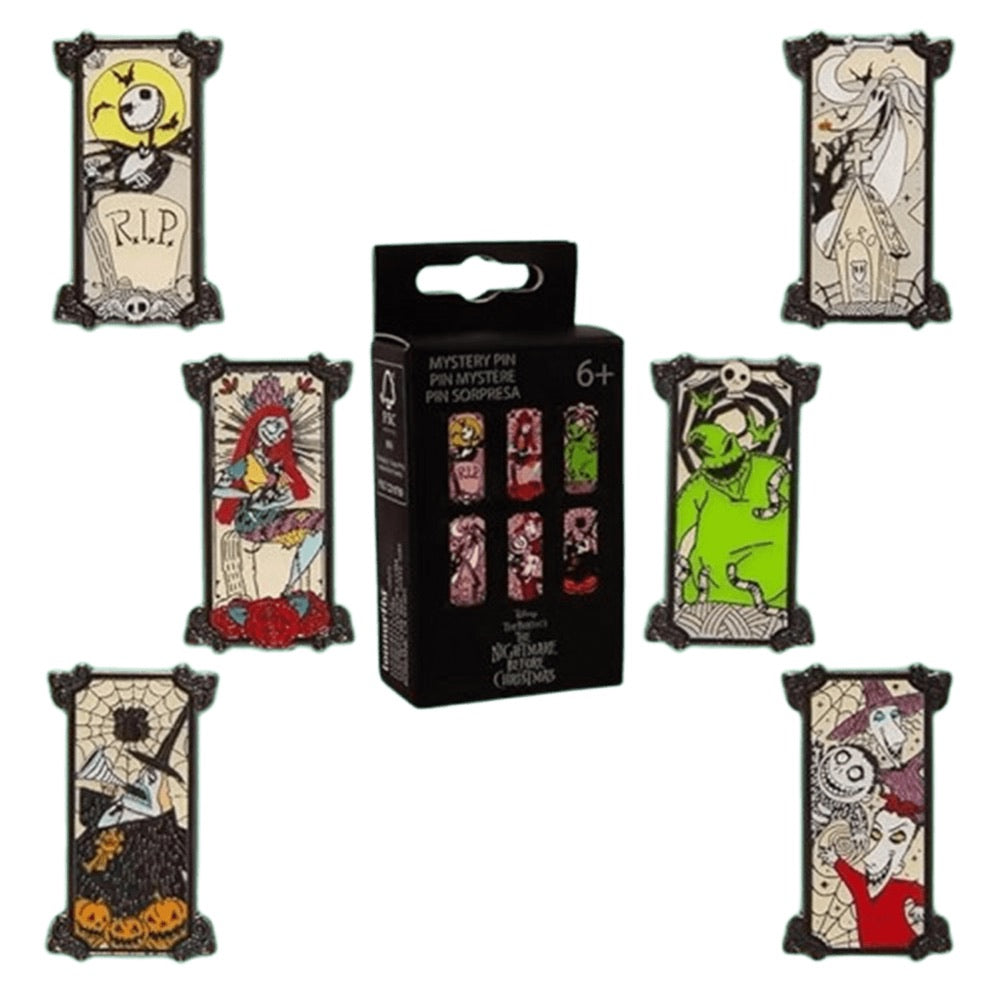 The Nightmare Before Christmas – Potrait Stlye Mystery Pin Blind Box Assortment (Display of 12)