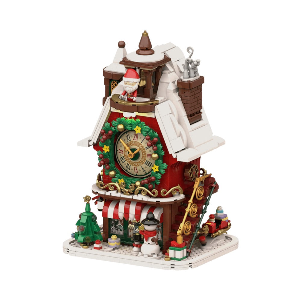 Retro Series – Christmas Magic Clock Construction Set (1269 Pieces)