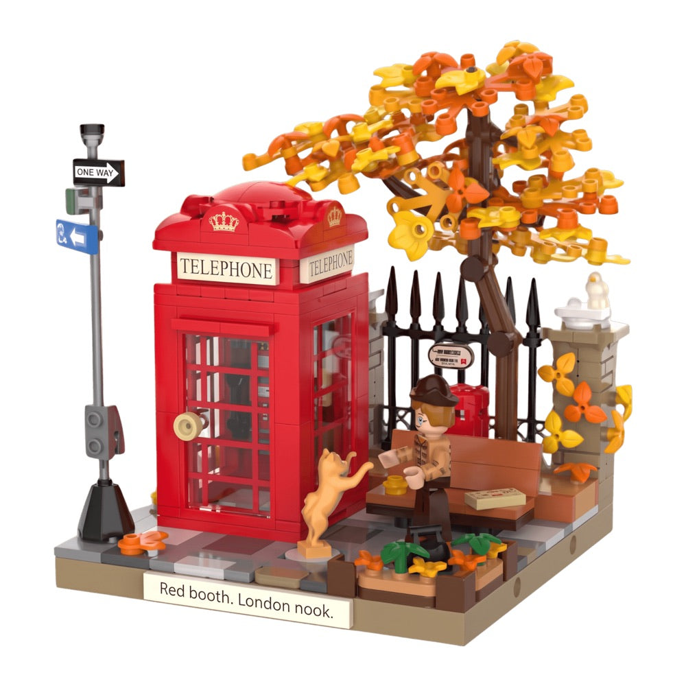 JAKI – Telephone Box Plastic Brick Kit (495 Piece Set)