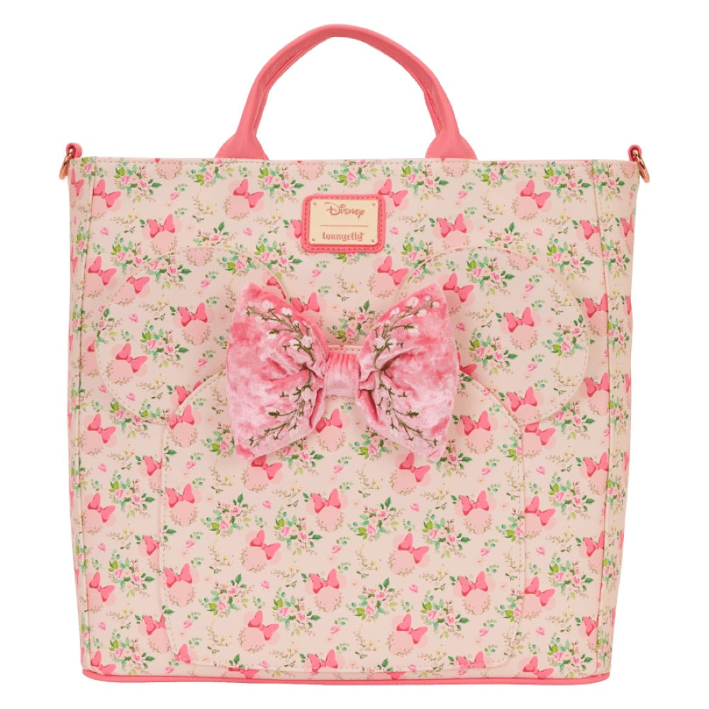 Disney – Minnie Mouse Floral Backpack Tote Bag