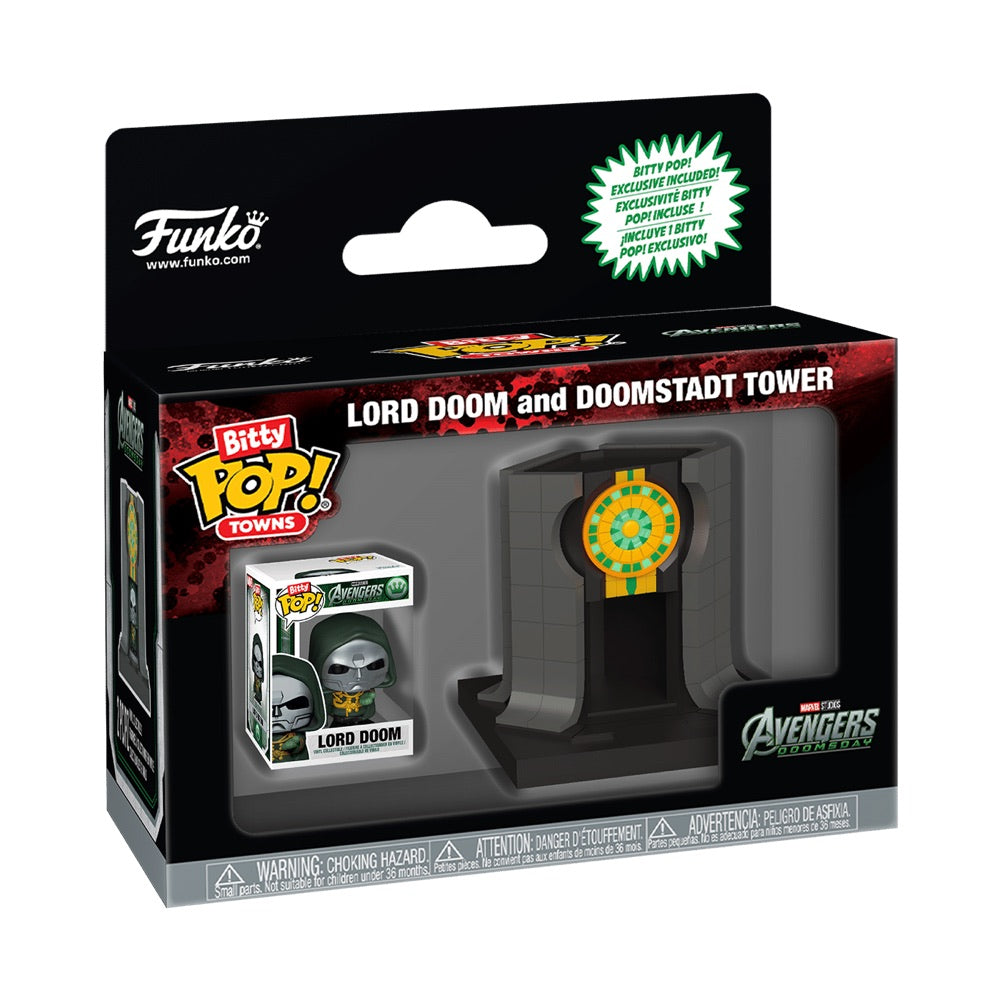 Avengers: Doomsday – Lord Doom with Doomstadt Tower Bitty Pop! Town
