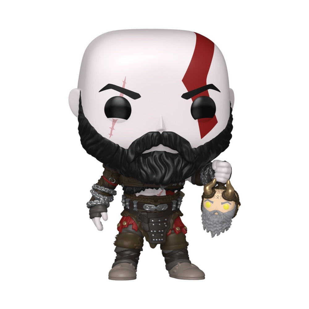 God of War: Ragnarok – Kratos with Mimir’s Head Pop! Vinyl
