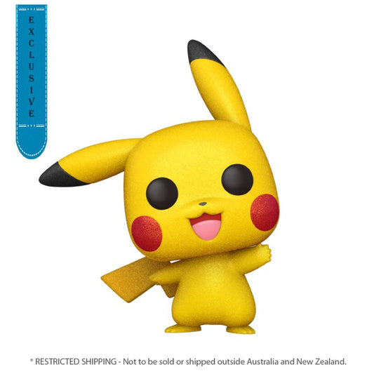 Pokemon – Pikachu Waving Diamond Glitter US Exclusive Pop! Vinyl [RS]